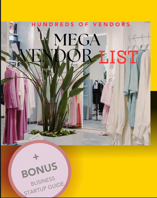 THE MEGA VENDOR LIST